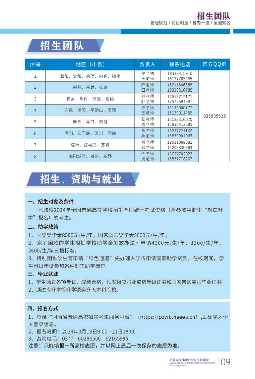 南陽科技職業(yè)學(xué)院－2024年高職單獨招生簡章