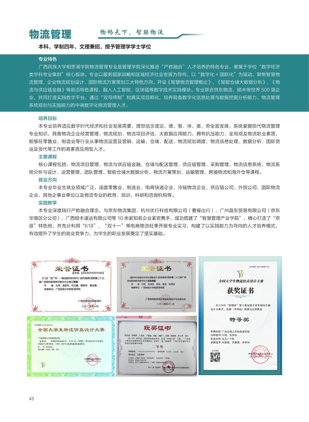 廣西民族大學相思湖學院－2025年招生簡章